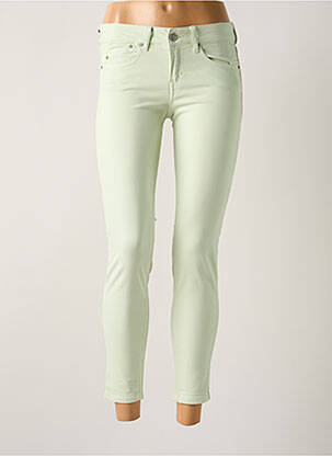 Jeans coupe slim taille basse taille basse vert CORLEONE femme