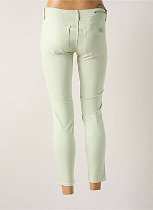 Jeans coupe slim taille basse taille basse vert CORLEONE femme