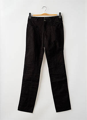 Pantalon slim taille basse taille basse noir R 867 femme