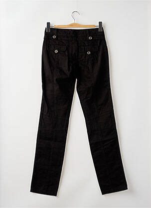 Pantalon slim taille basse taille basse noir R 867 femme
