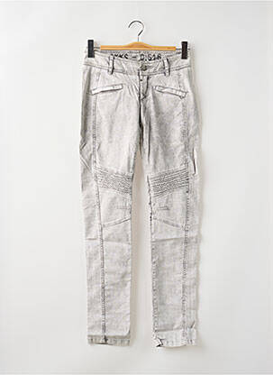 Jeans coupe slim stretch taille basse gris IKKS femme
