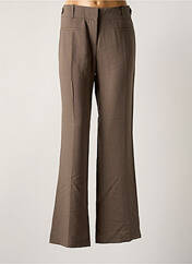 Pantalon droit marron LOLA pour femme seconde vue