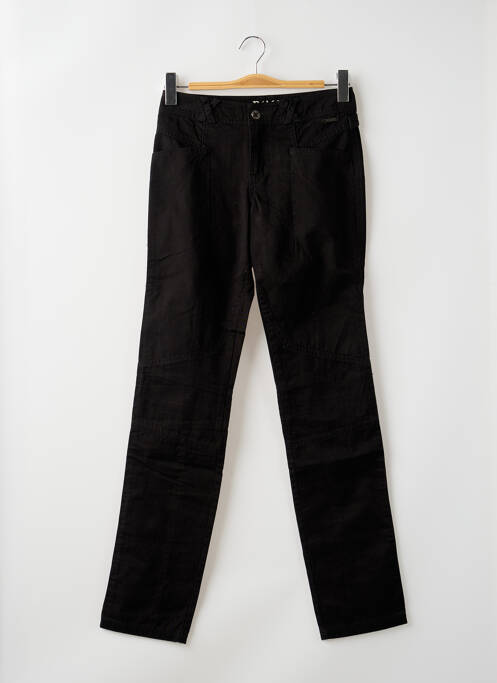 Pantalon slim taille basse taille basse noir R 867 femme