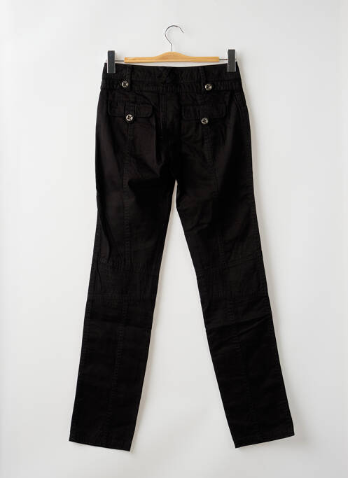 Pantalon slim taille basse taille basse noir R 867 femme