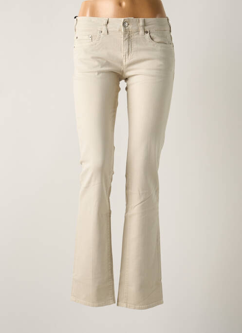 Jeans coupe slim beige NFY pour femme