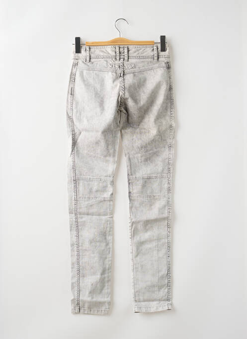 Jeans coupe slim gris IKKS pour femme