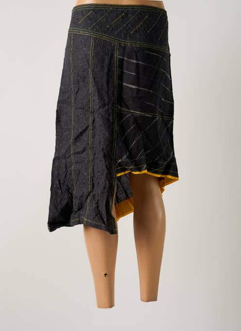 Jupe mi-longue noir OHDD femme