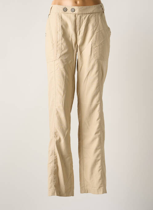 Pantalon droit beige SALT & PEPPER pour femme