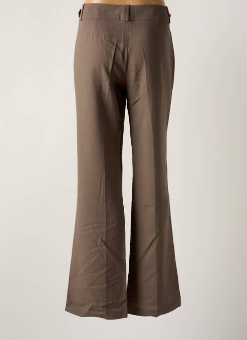 Pantalon droit marron LOLA pour femme