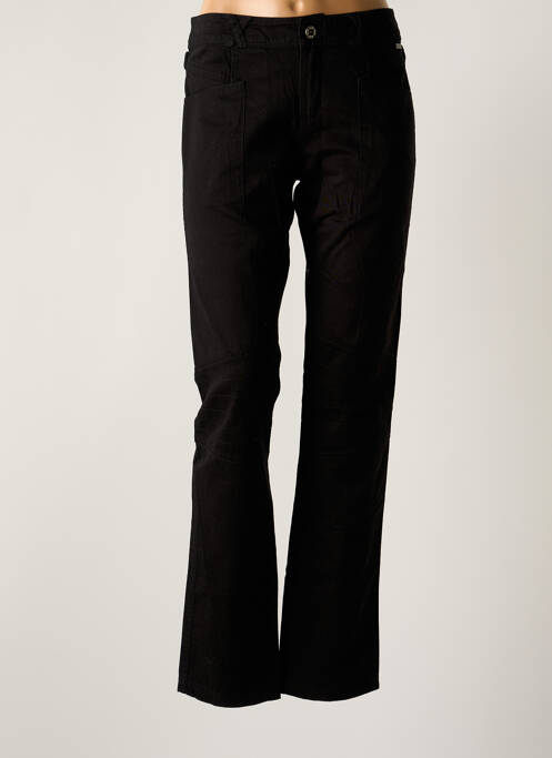 Pantalon droit noir R867 pour femme