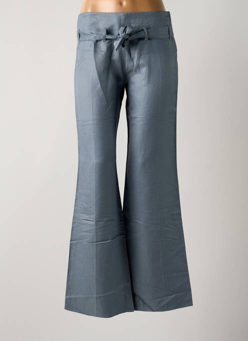 Pantalon flare bleu LOLA pour femme