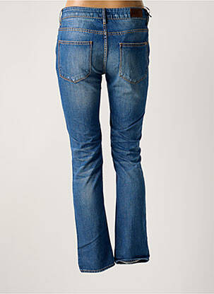 Jeans coupe slim effet usé délavé taille normale bleu REIKO femme