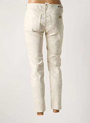Pantalon 7/8 stretch taille normale beige CORLEONE femme