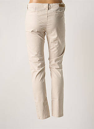 Pantalon chino tissage popeline taille normale beige ISLOW femme