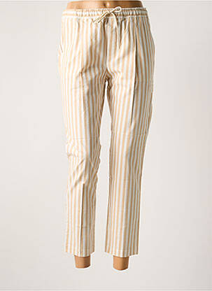 Pantalon 7/8 stretch taille normale beige TRUE NYC femme