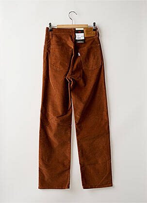 Pantalon droit stretch taille haute marron LEVI'S femme