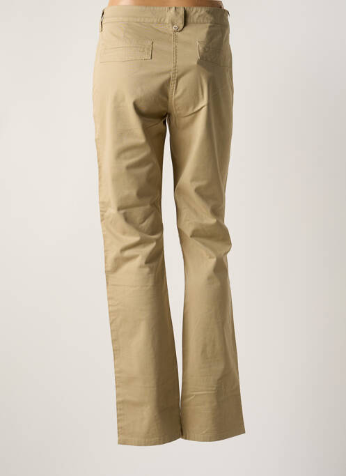 Pantalon chino tissage popeline taille normale beige JOST femme