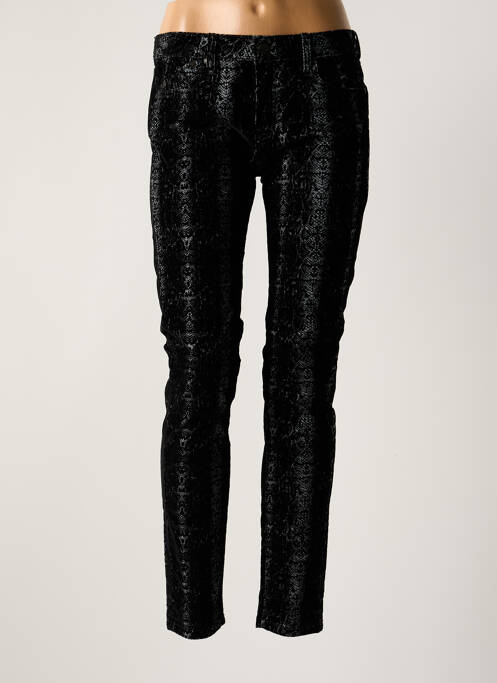 Pantalon slim stretch taille normale noir CORLEONE femme