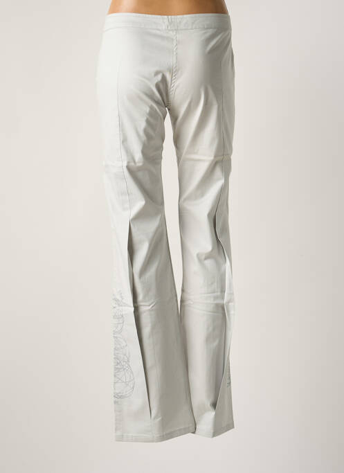 Pantalon droit stretch taille basse gris OHDD femme