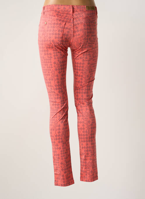 Pantalon slim tissage popeline taille normale rose BLU ERIN femme