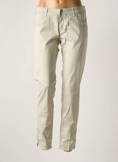 Pantalon slim beige NFY pour femme