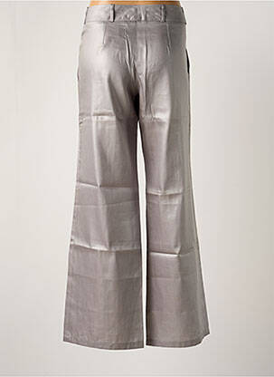 Pantalon large taille à pinces taille normale gris ONE STEP femme