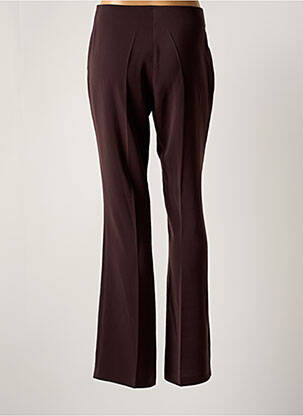 Pantalon droit taille normale taille normale marron LOLA femme