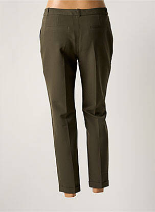Pantalon 7/8 stretch taille normale vert CHROM femme