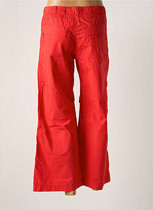Pantalon large tissage popeline taille normale rouge IKKS femme