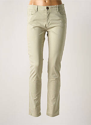 Pantalon slim stretch taille normale beige MAYJUNE femme