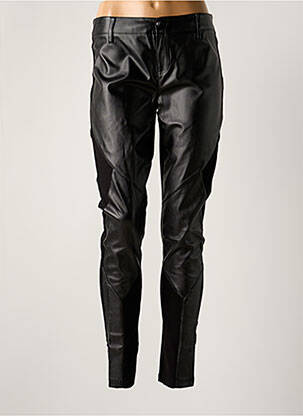 Pantalon slim taille normale taille normale noir CORLEONE femme