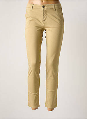 Pantalon 7/8 stretch taille normale beige FIVE femme