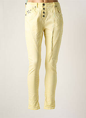 Pantalon slim stretch taille normale jaune CIRCLE OF TRUST femme