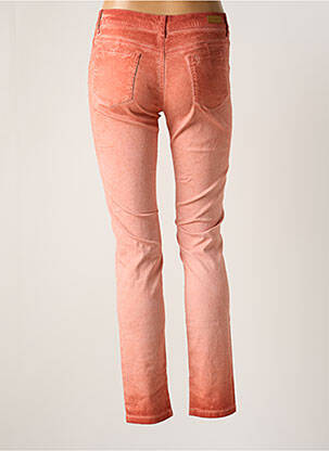 Pantalon slim tissage popeline taille normale orange MAYJUNE femme