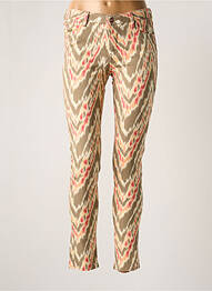 Pantalon slim skinny taille normale vert REIKO femme