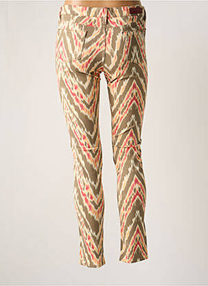 Pantalon slim stretch taille normale vert REIKO femme