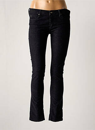 Pantalon slim taille basse taille basse noir HOD femme