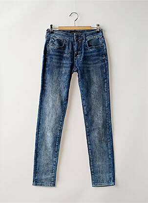 Jeans coupe slim stretch taille normale bleu CORLEONE femme