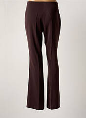 Pantalon droit marron LOLA pour femme seconde vue