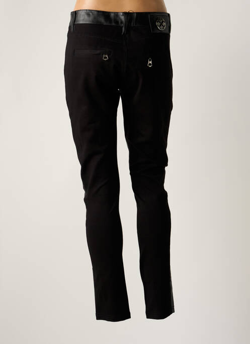 Pantalon slim taille normale taille normale noir CORLEONE femme