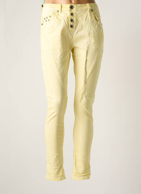 Pantalon slim stretch taille normale jaune CIRCLE OF TRUST femme