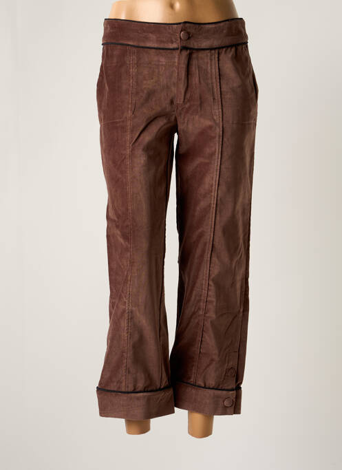 Pantalon 7/8 marron DIPLODOCUS pour femme