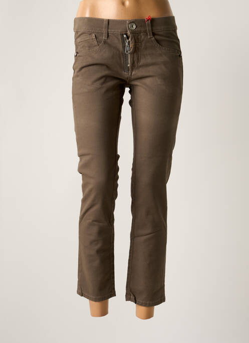 Pantalon 7/8 marron MARITHE & FRANCOIS GIRBAUD pour femme