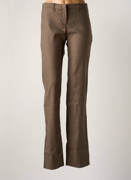 Pantalon droit marron ARMANI pour femme