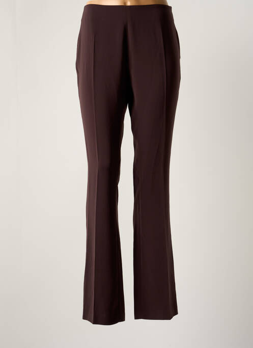 Pantalon droit marron LOLA pour femme