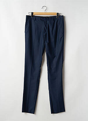 Pantalon slim fermeture zippée sous rabat boutonné bleu XAGON MAN homme