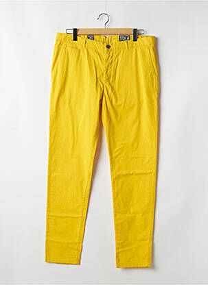 Pantalon droit coupe droite jaune HERO SEVEN homme