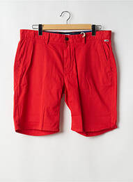 Bermuda coupe droite rouge TOMMY HILFIGER homme