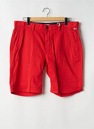 Bermuda coupe droite rouge TOMMY HILFIGER homme