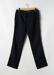 Pantalon droit fermeture zippée sous rabat avec crochet noir MY PANTS homme